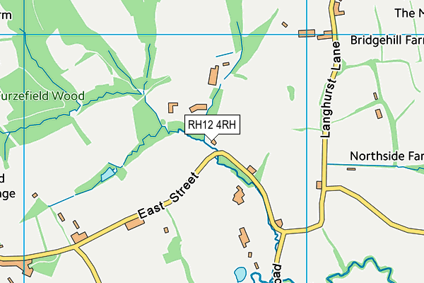 RH12 4RH map - OS VectorMap District (Ordnance Survey)