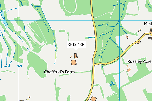 RH12 4RP map - OS VectorMap District (Ordnance Survey)