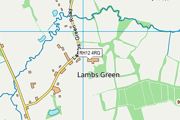 RH12 4RQ map - OS VectorMap District (Ordnance Survey)