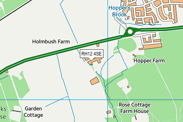 Map of WEST SUSSEX GUN COMPANY LTD at district scale