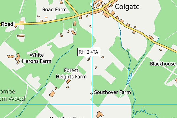 RH12 4TA map - OS VectorMap District (Ordnance Survey)