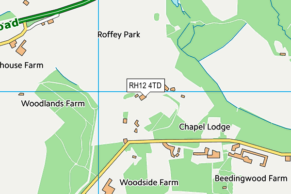 RH12 4TD map - OS VectorMap District (Ordnance Survey)