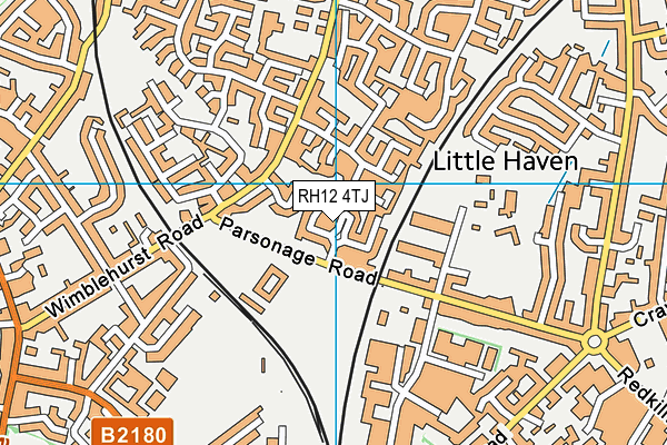 RH12 4TJ map - OS VectorMap District (Ordnance Survey)
