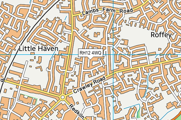 RH12 4WQ map - OS VectorMap District (Ordnance Survey)