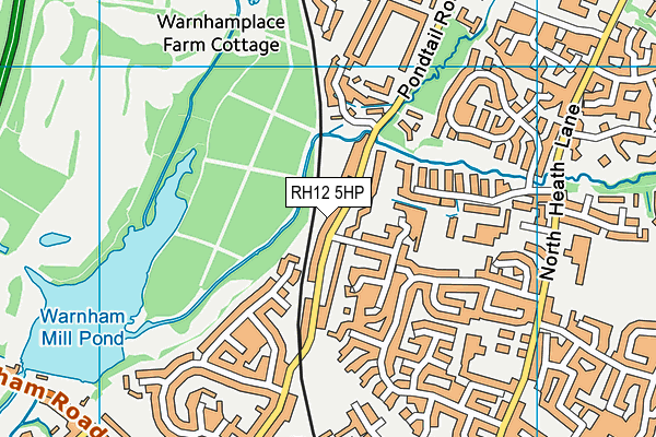 RH12 5HP map - OS VectorMap District (Ordnance Survey)
