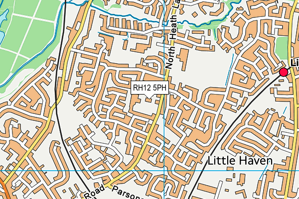 RH12 5PH map - OS VectorMap District (Ordnance Survey)