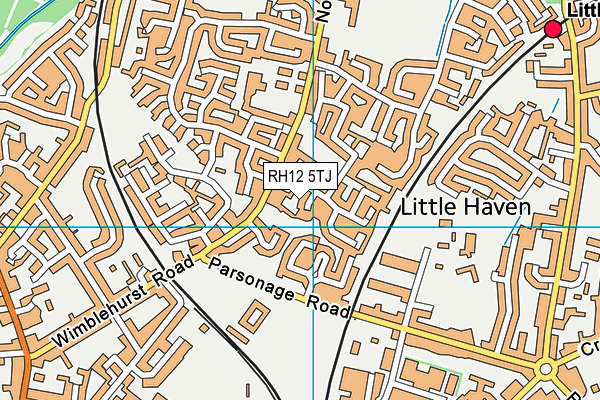 RH12 5TJ map - OS VectorMap District (Ordnance Survey)
