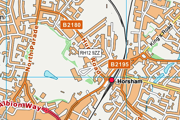 RH12 9ZZ map - OS VectorMap District (Ordnance Survey)