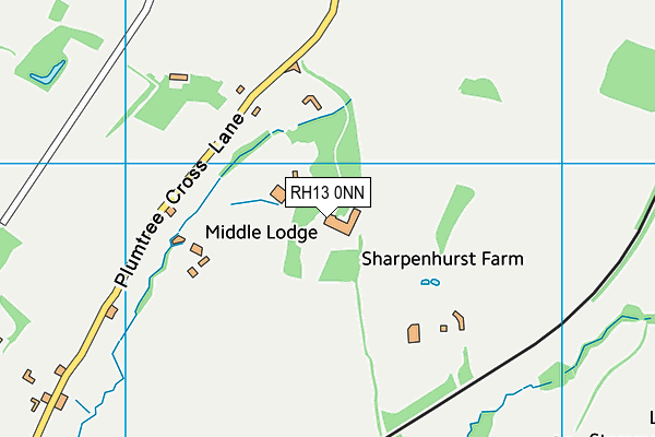 RH13 0NN map - OS VectorMap District (Ordnance Survey)