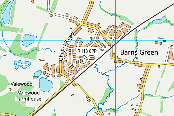 Map of BARNS GREEN FLOORING LTD at district scale