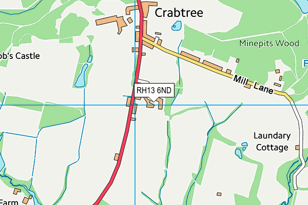 RH13 6ND map - OS VectorMap District (Ordnance Survey)
