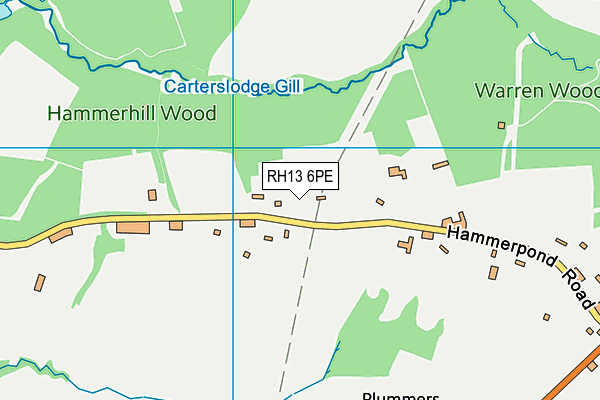 Map of HAMMERPOND KENNELS LIMITED at district scale
