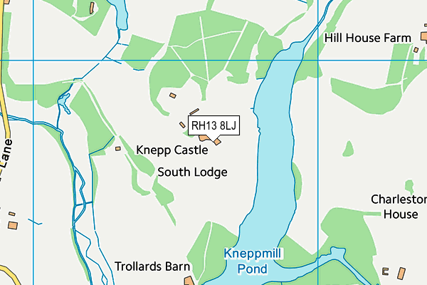 Knepp Castle Polo Club map (RH13 8LJ) - OS VectorMap District (Ordnance Survey)