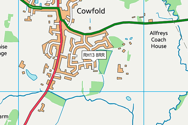 RH13 8RR map - OS VectorMap District (Ordnance Survey)