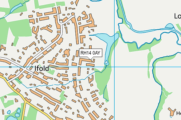 RH14 0AY map - OS VectorMap District (Ordnance Survey)