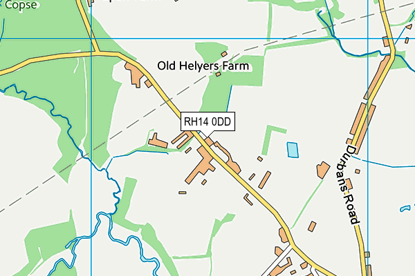 RH14 0DD map - OS VectorMap District (Ordnance Survey)