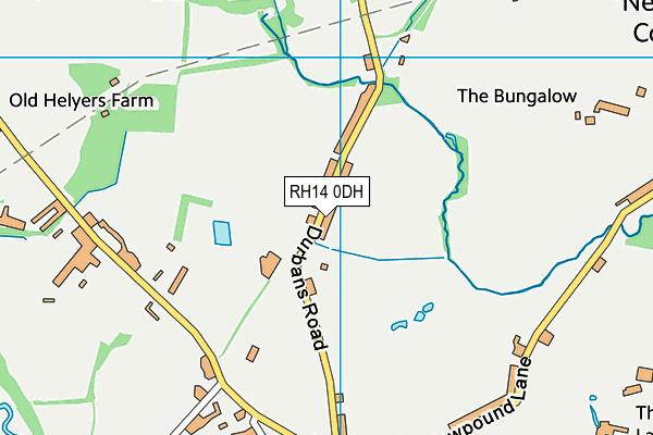 RH14 0DH map - OS VectorMap District (Ordnance Survey)