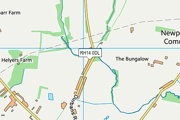 RH14 0DL map - OS VectorMap District (Ordnance Survey)