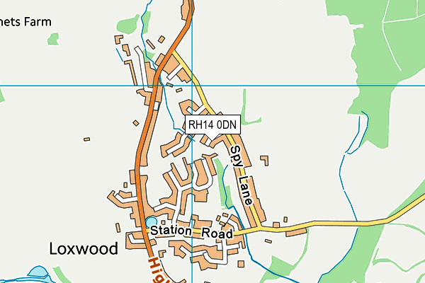 RH14 0DN map - OS VectorMap District (Ordnance Survey)