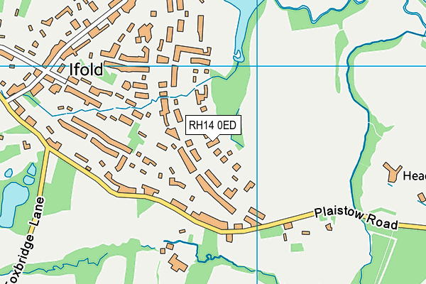 RH14 0ED map - OS VectorMap District (Ordnance Survey)