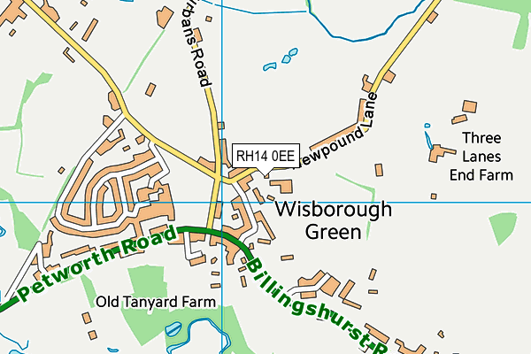 Wisborough Green Primary School map (RH14 0EE) - OS VectorMap District (Ordnance Survey)