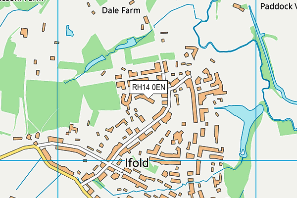 RH14 0EN map - OS VectorMap District (Ordnance Survey)