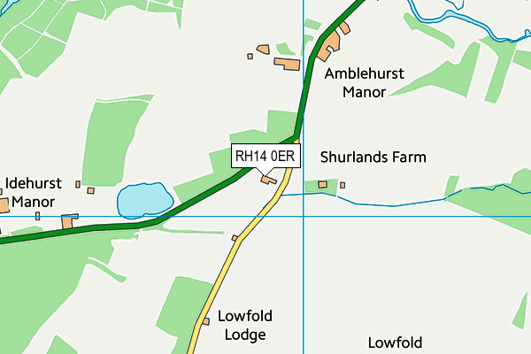 RH14 0ER map - OS VectorMap District (Ordnance Survey)