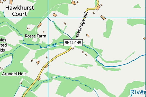 RH14 0HB map - OS VectorMap District (Ordnance Survey)