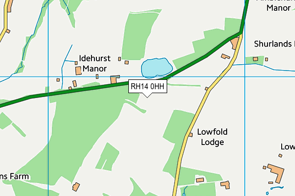 RH14 0HH map - OS VectorMap District (Ordnance Survey)