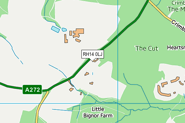 RH14 0LJ map - OS VectorMap District (Ordnance Survey)