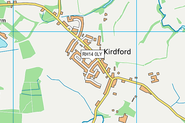 RH14 0LY map - OS VectorMap District (Ordnance Survey)