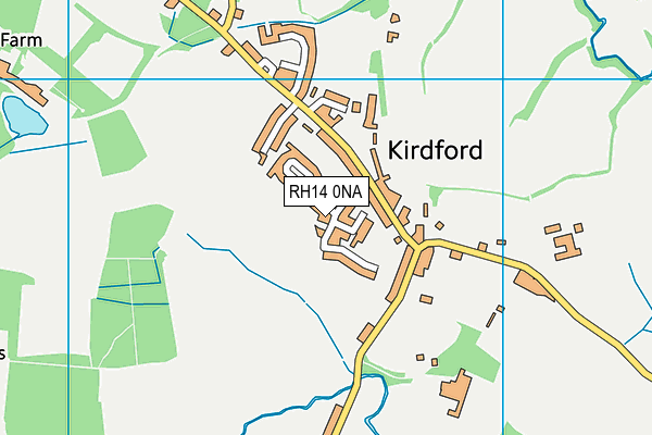 RH14 0NA map - OS VectorMap District (Ordnance Survey)