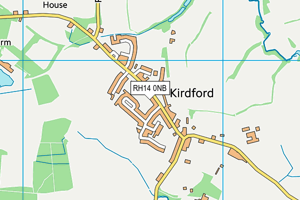 RH14 0NB map - OS VectorMap District (Ordnance Survey)