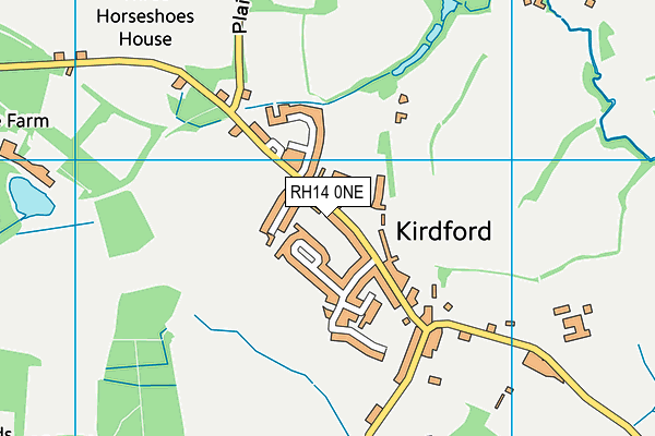 RH14 0NE map - OS VectorMap District (Ordnance Survey)