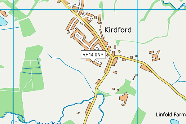 RH14 0NP map - OS VectorMap District (Ordnance Survey)