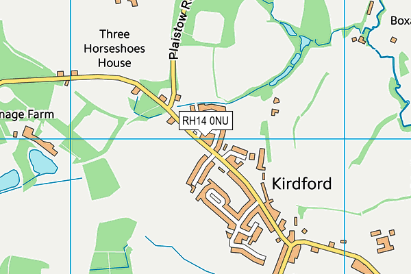 Kirdford Recreation Ground map (RH14 0NU) - OS VectorMap District (Ordnance Survey)
