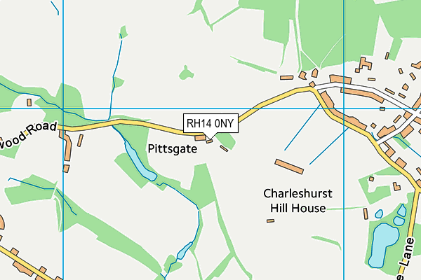 RH14 0NY map - OS VectorMap District (Ordnance Survey)