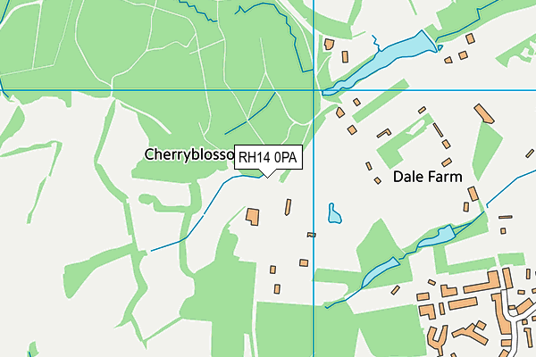 RH14 0PA map - OS VectorMap District (Ordnance Survey)