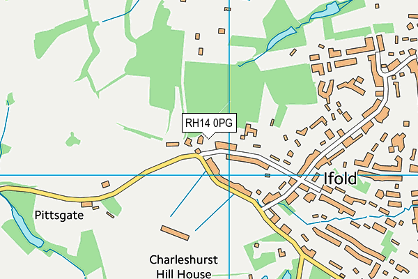 RH14 0PG map - OS VectorMap District (Ordnance Survey)