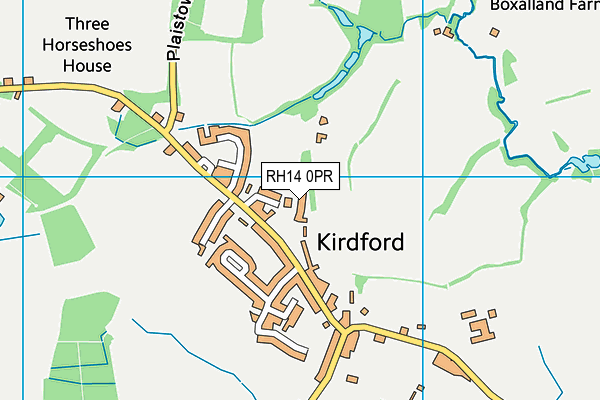 RH14 0PR map - OS VectorMap District (Ordnance Survey)