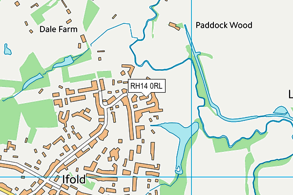 RH14 0RL map - OS VectorMap District (Ordnance Survey)