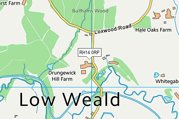 RH14 0RP map - OS VectorMap District (Ordnance Survey)