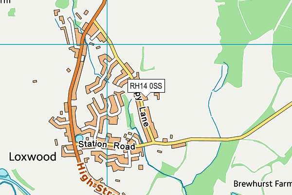 RH14 0SS map - OS VectorMap District (Ordnance Survey)