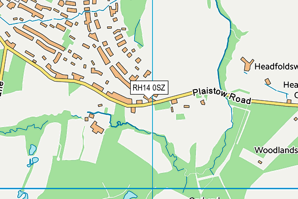 RH14 0SZ map - OS VectorMap District (Ordnance Survey)