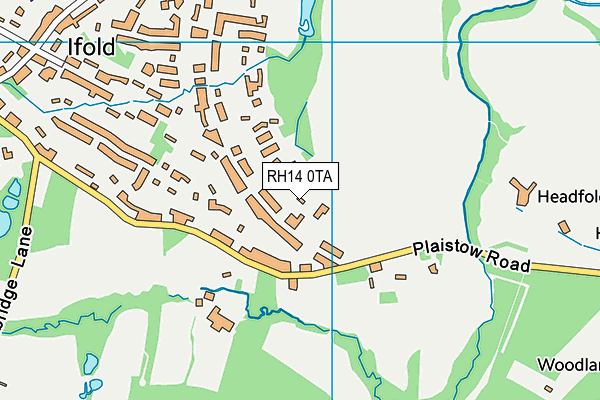 RH14 0TA map - OS VectorMap District (Ordnance Survey)