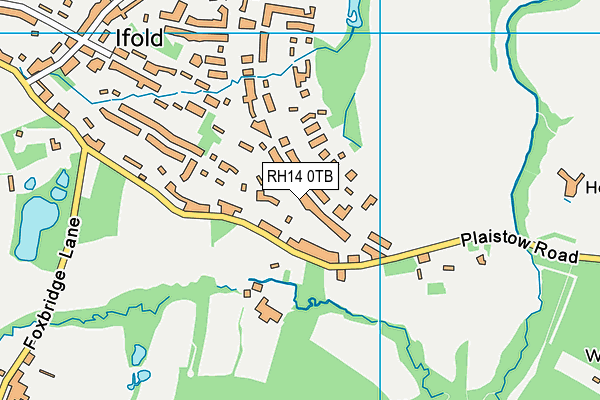 RH14 0TB map - OS VectorMap District (Ordnance Survey)