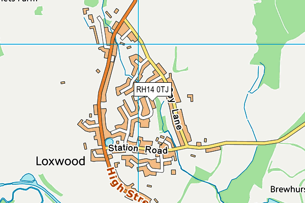 RH14 0TJ map - OS VectorMap District (Ordnance Survey)