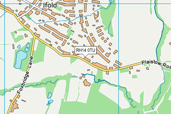 RH14 0TU map - OS VectorMap District (Ordnance Survey)