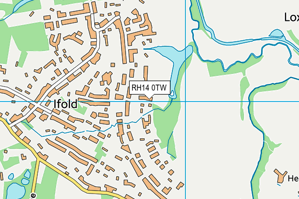 RH14 0TW map - OS VectorMap District (Ordnance Survey)