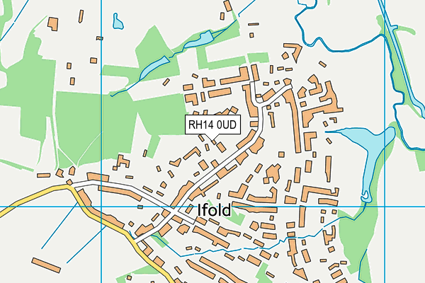 Kelsey Hall map (RH14 0UD) - OS VectorMap District (Ordnance Survey)